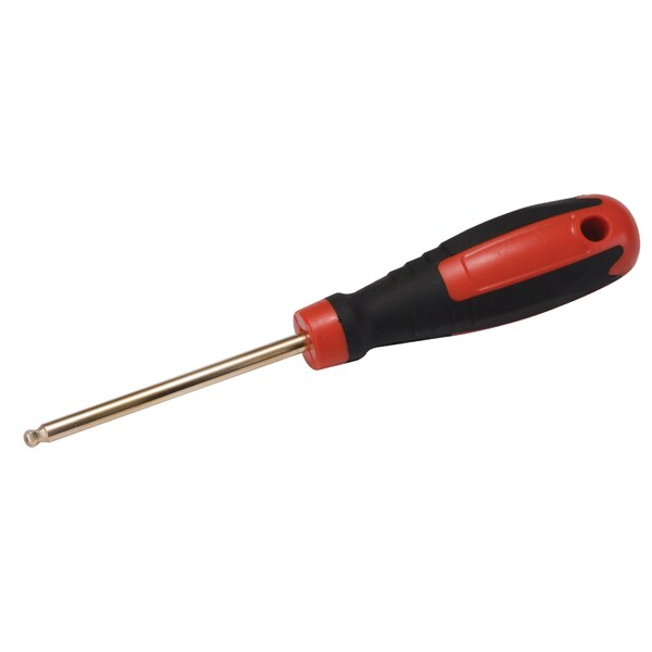 Cs Unitec Non Sparking Hex Wrench, Ball Point, 3/32in, Beryllium Copper - EX209LS-015UB