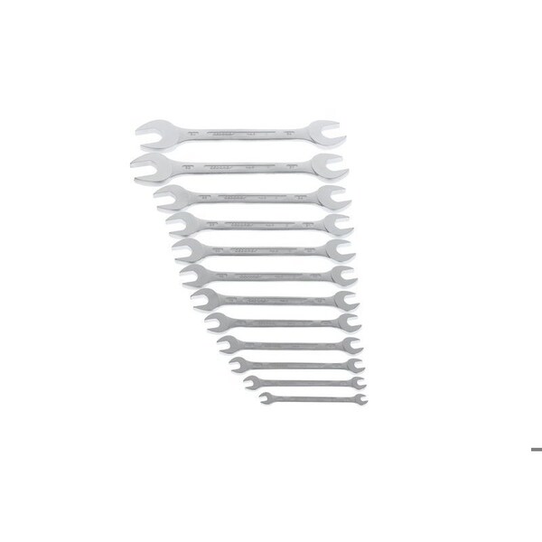 Gedore Wrench Set, Doubl Open End, 12 pcs., 6-34mm - 6-122 ISO