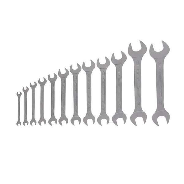 Gedore Wrench Set, Doubl Open End, 12 pcs., 6-34mm - 6-122 ISO