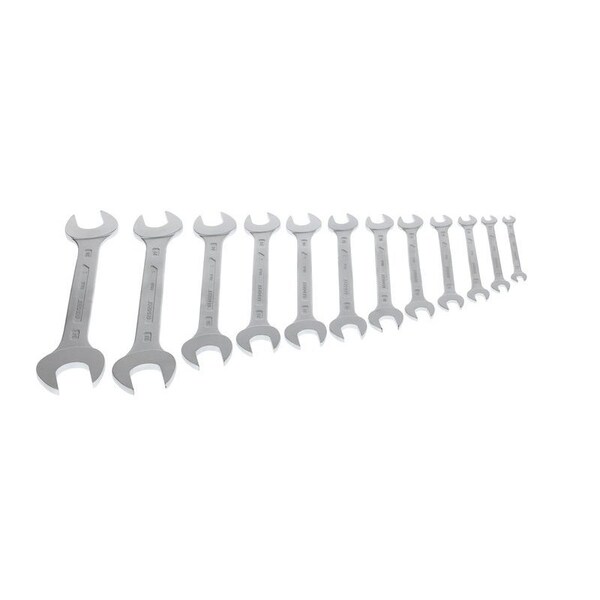 Gedore Wrench Set, Doubl Open End, 12 pcs., 6-34mm - 6-122 ISO
