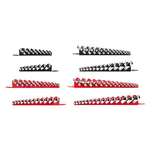 Tekton Stubby and Standard Length Ratcheting Wrench Set, 48-Piece (1/4-1", 8-22mm) - Holder - WRN53622