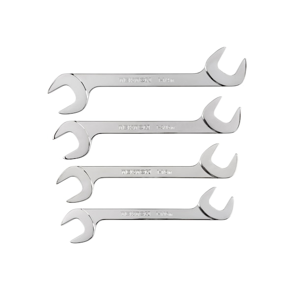 Tekton Angle Head Open End Wrench Set, 4-Piece (1-1/16 - 1-1/4 in.) - WAE90101