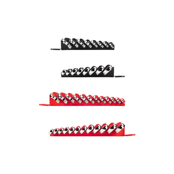 Tekton Stubby Ratcheting Combination Wrench Set, 20-Piece (5/16-3/4", 8-19mm) - Holder - WRN50321