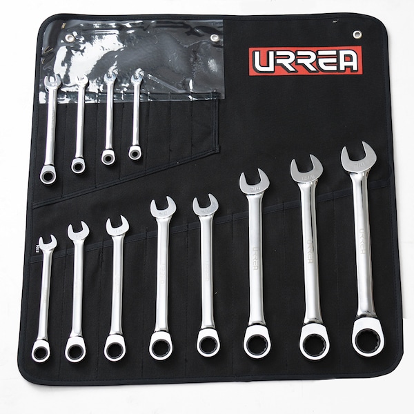 Urrea Combination Ratcheting Wrenches (set of 15 pieces) metric. - 1201MCM