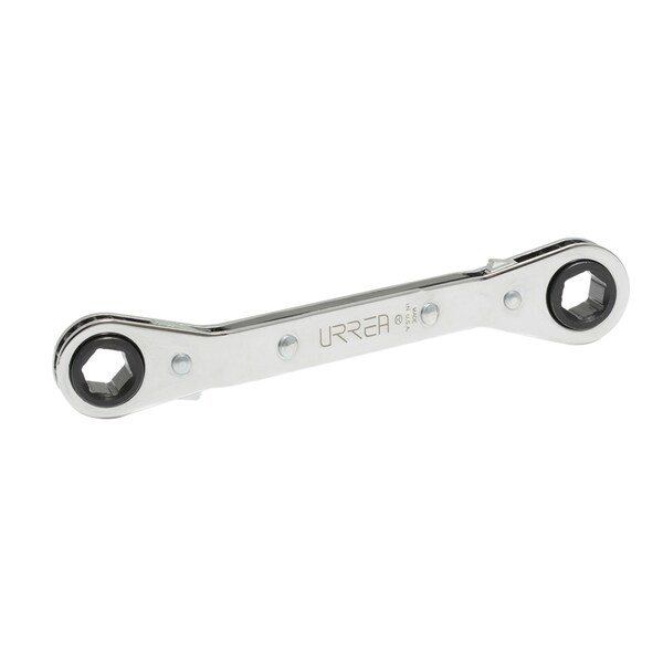 Urrea 12-Pt and 6 pt offset ratcheting box-end wrench, 9X10 Mm opening size. - 1182M