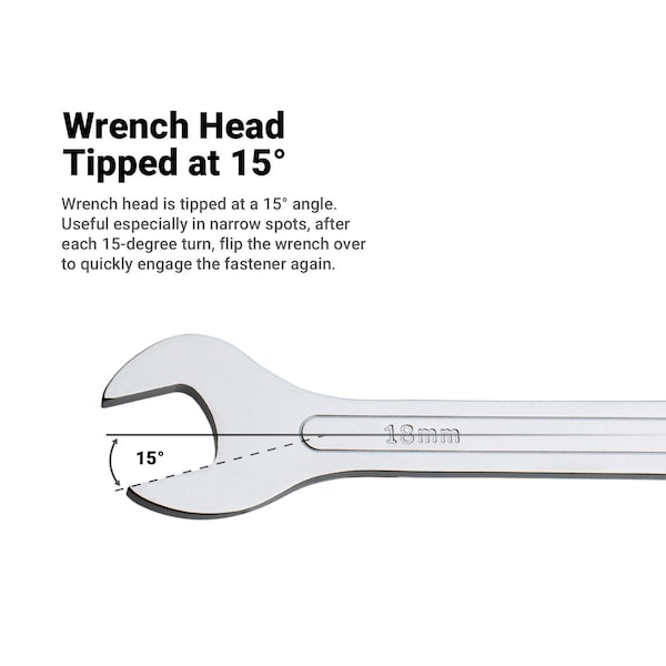 Capri Tools 13/16 in. x 7/8 in. Super-Thin Open End Wrench, SAE - CP11850-131678