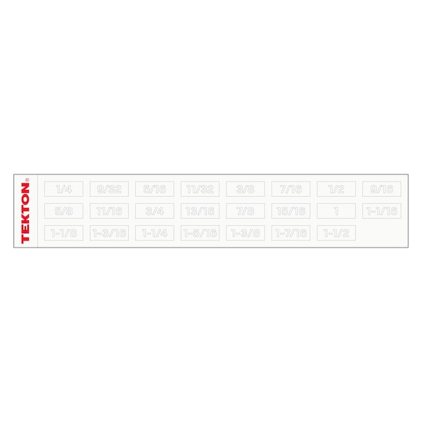 Tekton Angle Head Open End Wrench Set w/Modular Slotted Organizer, 11-Piece 3/8 - 1 in. - WAE95102