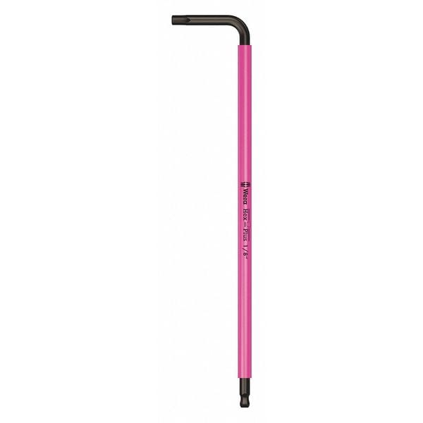Wera Plain L Key, 1/8 in Tip Size, 4 7/8 in Long, 4 7/8 in Short - 05022632001