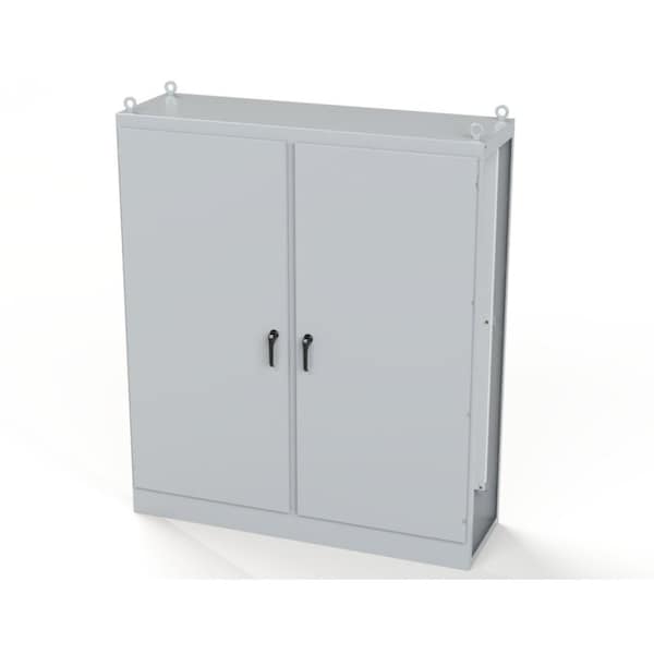 Saginaw Control & Engineering Carbon Steel Electrical Enclosures, 90 in H, 24 in D, 77-1/2 in W, NEMA 3R, 12, 13, Hinged - SCE-90XMC2D24