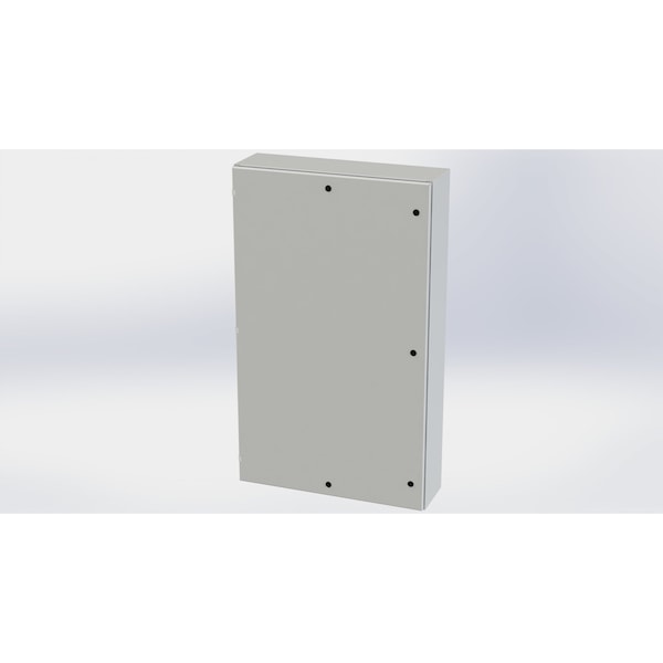 Saginaw Control & Engineering Carbon Steel Electrical Enclosures, 60 in H, 10 in D, 36 in W, NEMA 3R, 4, 12, 13, Hinged - SCE-60EL3610LPLG