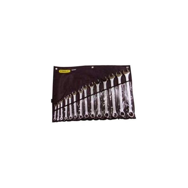 Stanley Stanley 85-990 14 Piece Satin Finish Combination Wrench Set, 12 Point - 85-990