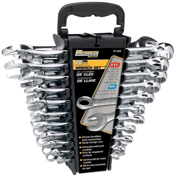 Wilmar W1069 22Pc Combo Wrench Set W1069 - WI386962