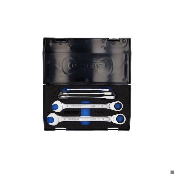 Gedore Combination Ratchet Set, 5 pcs., 8-19mm - 7 R-005