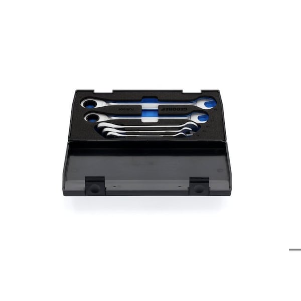 Gedore Combination Ratchet Set, 5 pcs., 8-19mm - 7 R-005