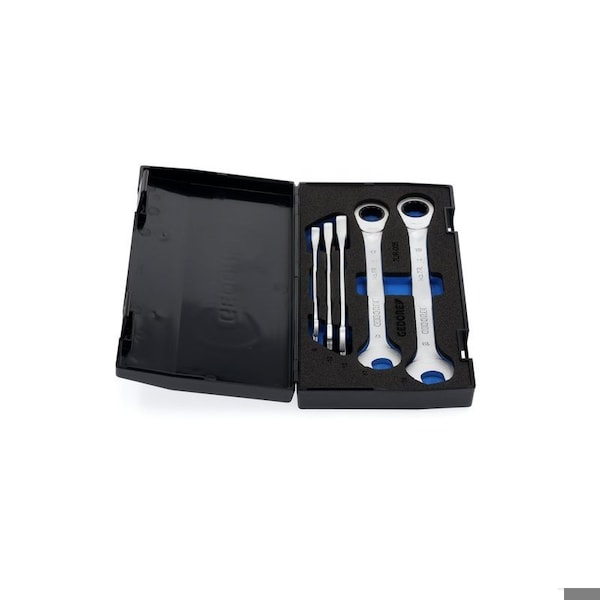 Gedore Combination Ratchet Set, 5 pcs., 8-19mm - 7 R-005