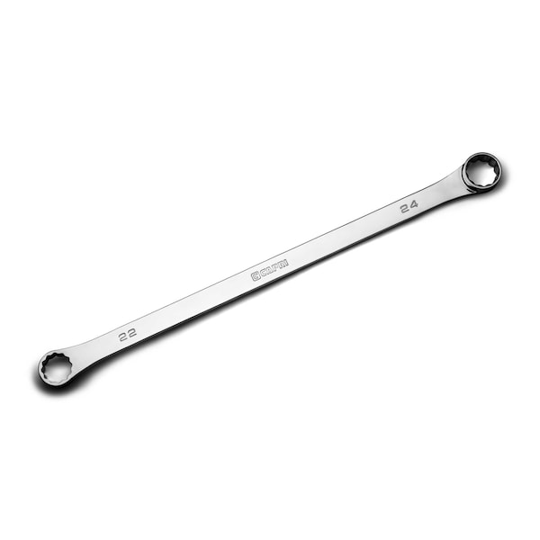 Capri Tools 22 mm x 24 mm 0-Degree Offset Extra-Long Box End Wrench - CP11800-2224