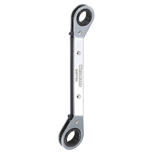 Westward Ratcheting Box End Wrench, 8-13/16" L - 54PP84