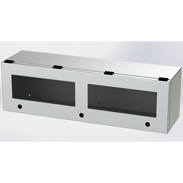 Saginaw Control & Engineering 304 Stainless Steel Electrical Enclosures, 9 in H, 8 in D, 30 in W, NEMA 3R, 4, 4X, 12, 13, Hinged - SCE-L9308ELJWSS
