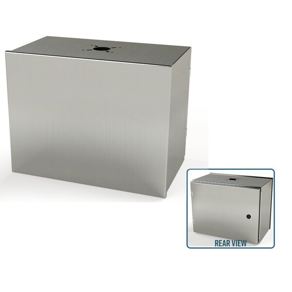 Saginaw Control & Engineering 304 Stainless Steel Electrical Enclosures, 14 in H, 10 in D, 18 in W, NEMA 3R, 4, 4X, 12, 13 - SCE-14HMI1810SSLP