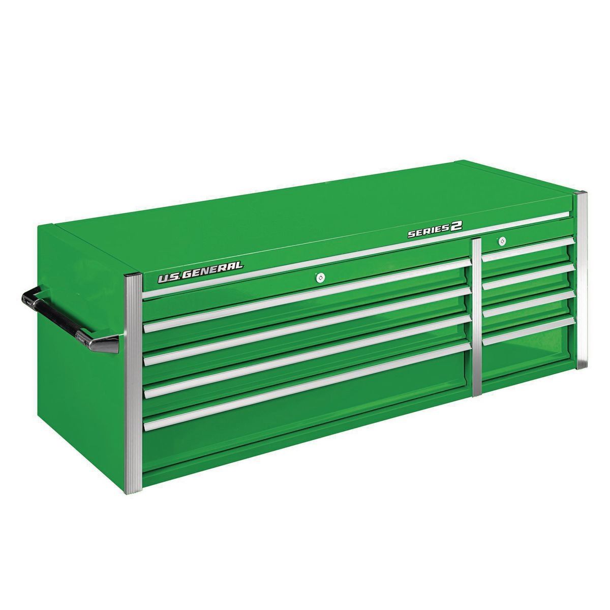 Gabinete superior de doble banco de 56 pulgadas del General 56 de EE. UU., verde - 56113.