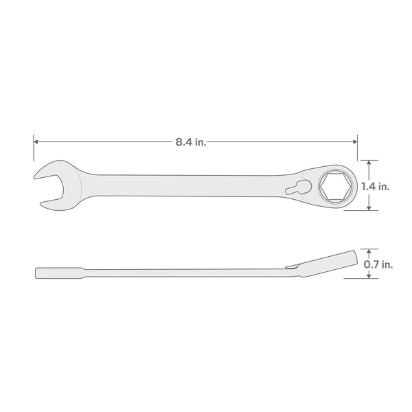 Tekton 16 mm Reversible Ratcheting Combination Wrench - WRN56116