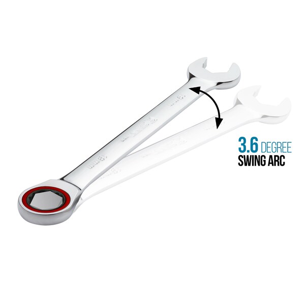 Capri Tools 100-Tooth 7/16 in Ratcheting Combination Wrench - CP11604