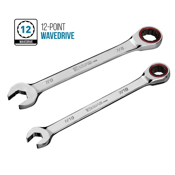 Capri Tools 100-Tooth 7/16 in Ratcheting Combination Wrench - CP11604