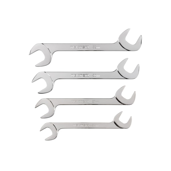 Tekton Angle Head Open End Wrench Set, 4-Piece (24-32 mm) - WAE90201