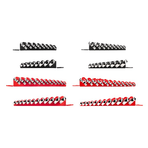 Tekton Stubby and Standard Length Ratcheting Wrench Set, 41-Piece (1/4-3/4", 8-19mm) - Holder - WRN53621