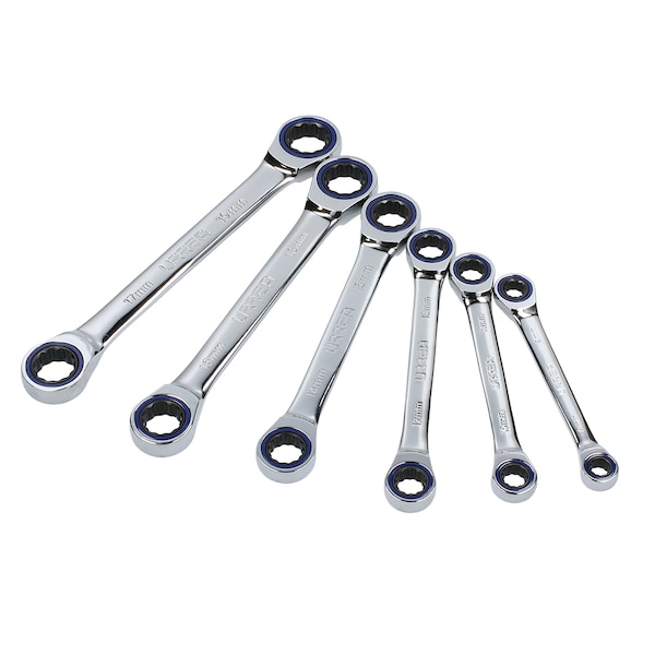 Urrea 12-Point Box-end Ratcheting Wrenches Set of 6 pieces (metric). - 11M6M