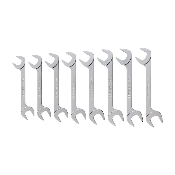 Tekton Angle Head Open End Wrench Set, 8-Piece 1-9/16 - 2 in. - WAE90104