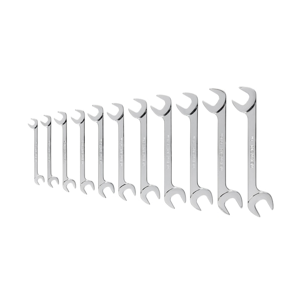 Tekton Angle Head Open End Wrench Set, 11-Piece 3/8-1 in. - WAE90107