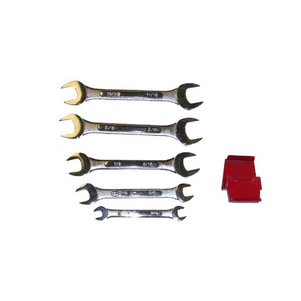 Totaltools 5 PC WRENCH SET .25 in..63 in. with CLIP - TO2539317