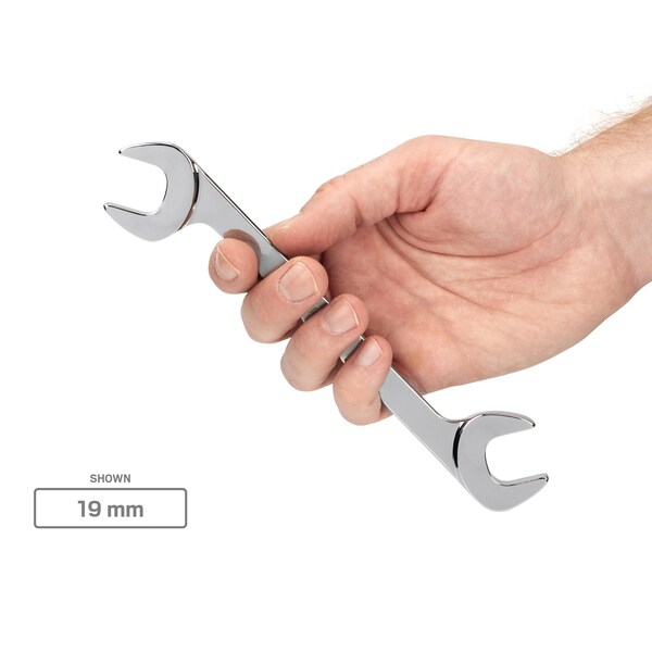 Tekton Angle Head Open End Wrench Set, 23-Piece (1/4 - 3/4 in., 8 - 19 mm) - WAE90301