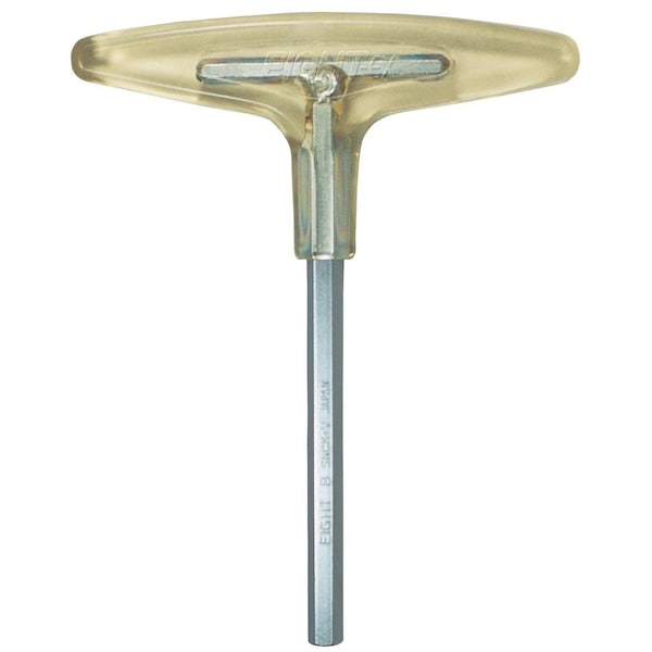 Eight Tool HEX KEY T-HANDLE SHORT, 8 X 155MM CLEAR - EXH-8