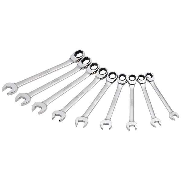 Urrea Spline Ratcheting wrench set of 9 pieces (SAE). - JLMC9