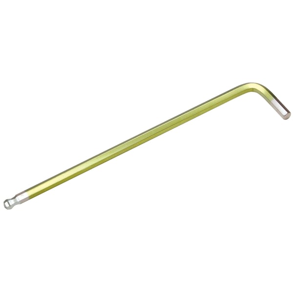 Eight Tool TAPER HEAD HEX KEY L-HANDLE EXTRA LONG, 5 X 166MM YLW - TLC-5