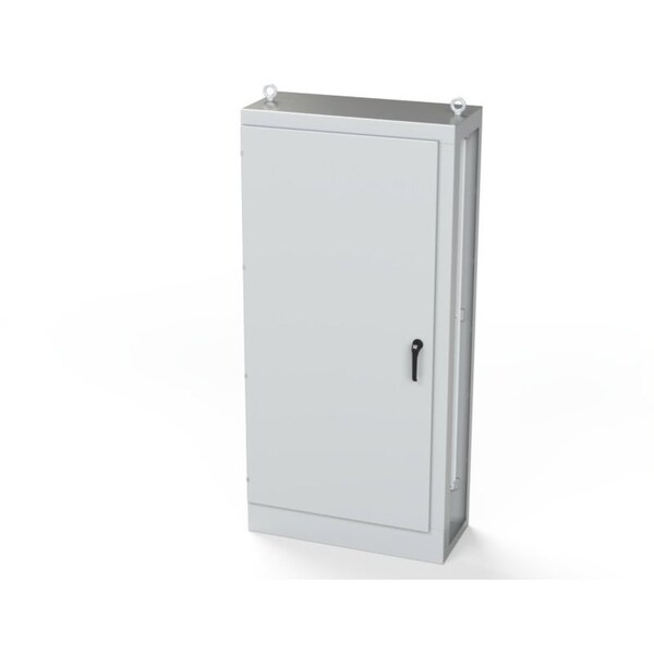 Saginaw Control & Engineering Carbon Steel Electrical Enclosures, 84 in H, 18 in D, 40 in W, NEMA 3R, 12, 13, Hinged - SCE-MOD844018