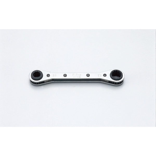 Ko-Ken Ratcheting Ring Wrench 8-10x12-13mm 6 Point 141mm, Reversible 4 sizes - 102KM.BH-8.10X12.13