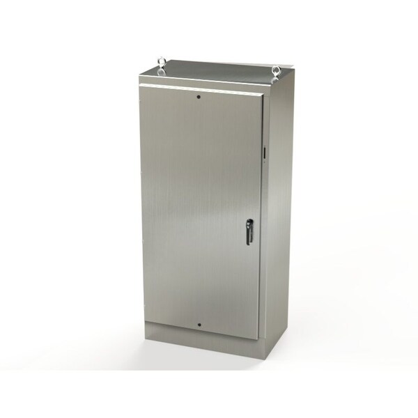 Saginaw Control & Engineering 304 Stainless Steel Electrical Enclosures, 84 in H, 24 in D, 39-1/2 in W, NEMA 3R, 4, 4X, 12, 13 - SCE-84XM4024SS