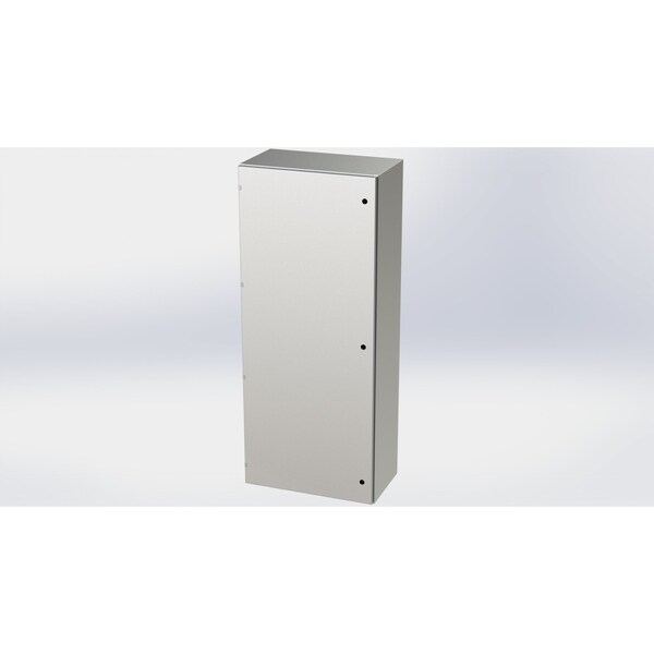 Saginaw Control & Engineering 316 Stainless Steel Electrical Enclosures, 72 in H, 16 in D, 30 in W, NEMA 3R, 4, 4X, 12, 13 - SCE-72EL3016SS6LP