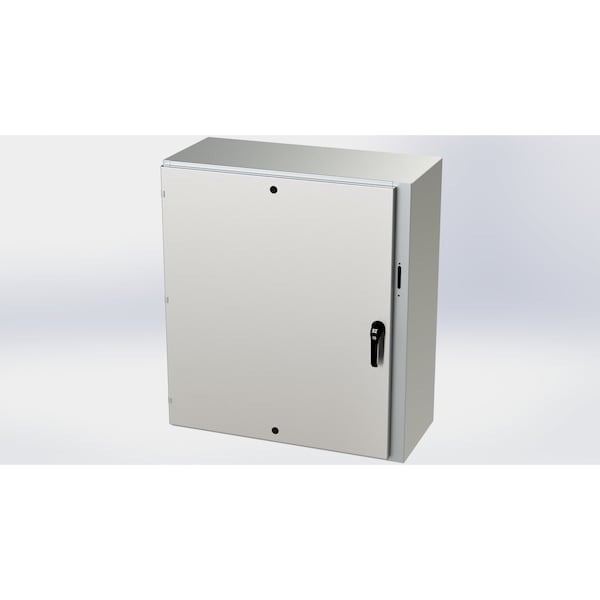 Saginaw Control & Engineering 316 Stainless Steel Electrical Enclosures, 42 in H, 16 in D, 37.38 in W, NEMA 3R, 4, 4X, 12, 13 - SCE-42XEL3716SS6LP