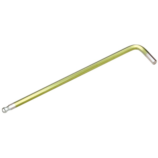 Eight Tool TAPER HEAD HEX KEY L-HANDLE EXTRA LONG, 3/16INCH X 164MM YLW - TELC-3/16
