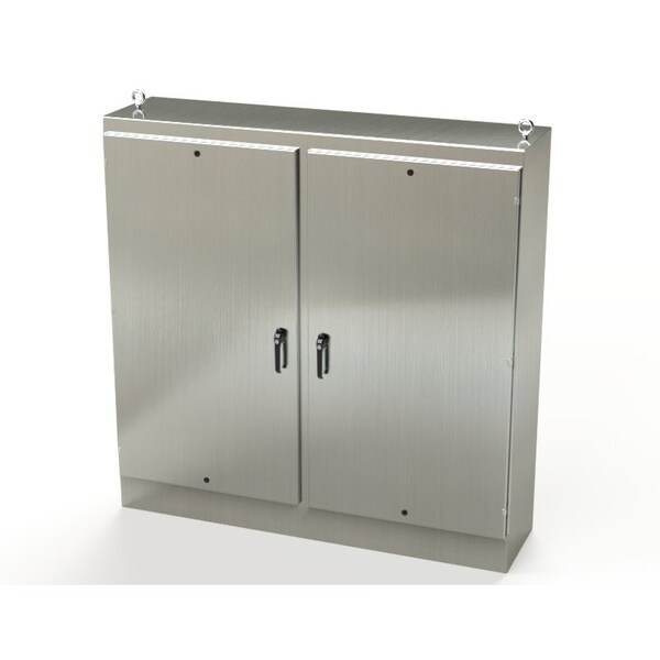 Saginaw Control & Engineering 304 Stainless Steel Electrical Enclosures, 72 in H, 18 in D, 72 in W, NEMA 3R, 4, 4X, 12, 13 - SCE-72EL7218SSFSD