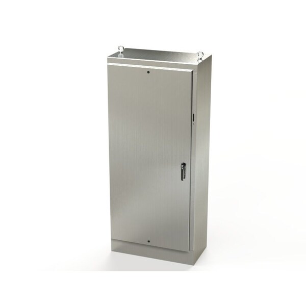 Saginaw Control & Engineering 304 Stainless Steel Electrical Enclosures, 90 in H, 20 in D, 39-1/2 in W, NEMA 3R, 4, 4X, 12, 13 - SCE-90XM4020SS