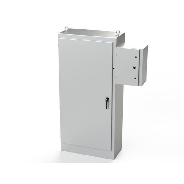 Saginaw Control & Engineering Carbon Steel Electrical Enclosures, 84 in H, 18 in D, 39-1/2 in W, NEMA 3R, 4, 12, 13, Hinged - SCE-84XR4018