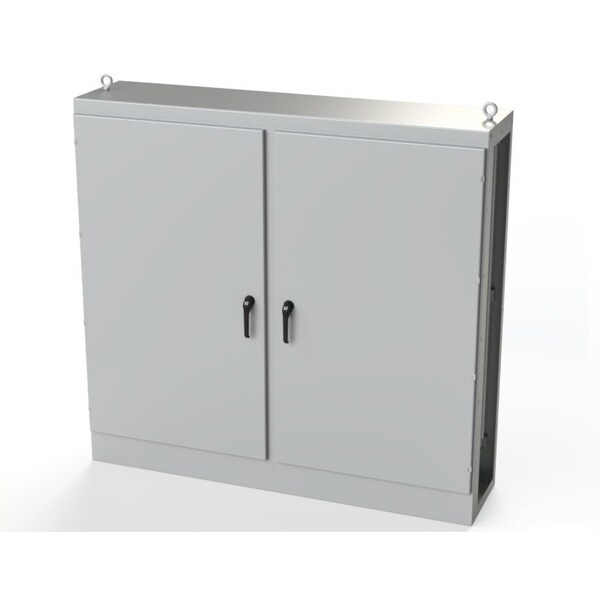 Saginaw Control & Engineering Carbon Steel Electrical Enclosures, 72 in H, 18 in D, 76-1/2 in W, NEMA 3R, 12, 13, Hinged - SCE-MOD727718