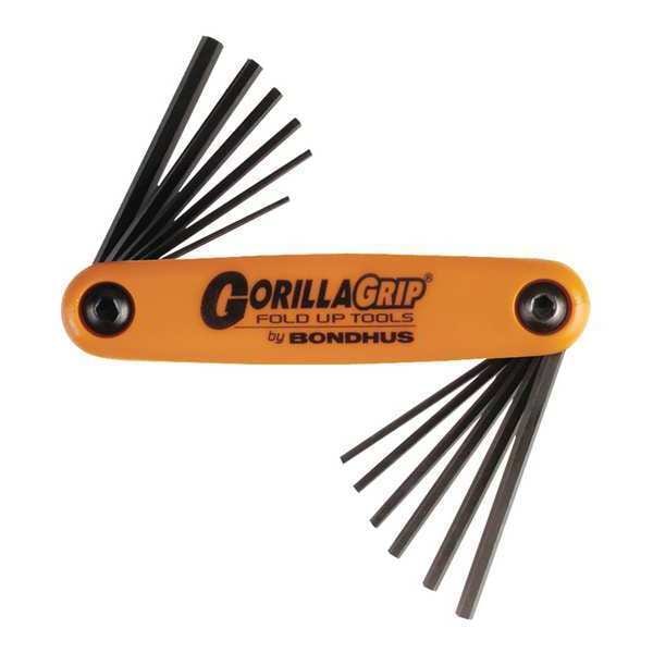 Bondhus 12 Piece Metric/SAE Fold-Up Hex Key Set, 12550 - 12550