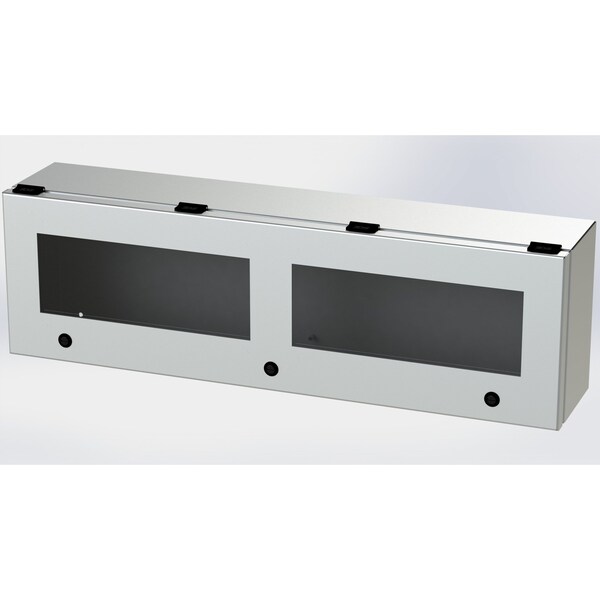 Saginaw Control & Engineering 304 Stainless Steel Electrical Enclosures, 9 in H, 6 in D, 30 in W, NEMA 3R, 4, 4X, 12, 13, Hinged - SCE-L9306ELJWSS