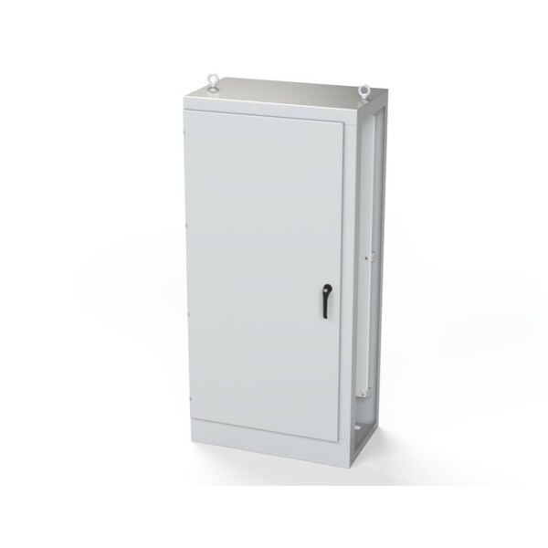 Saginaw Control & Engineering Carbon Steel Electrical Enclosures, 84 in H, 24 in D, 40 in W, NEMA 3R, 12, 13, Hinged - SCE-MOD844024
